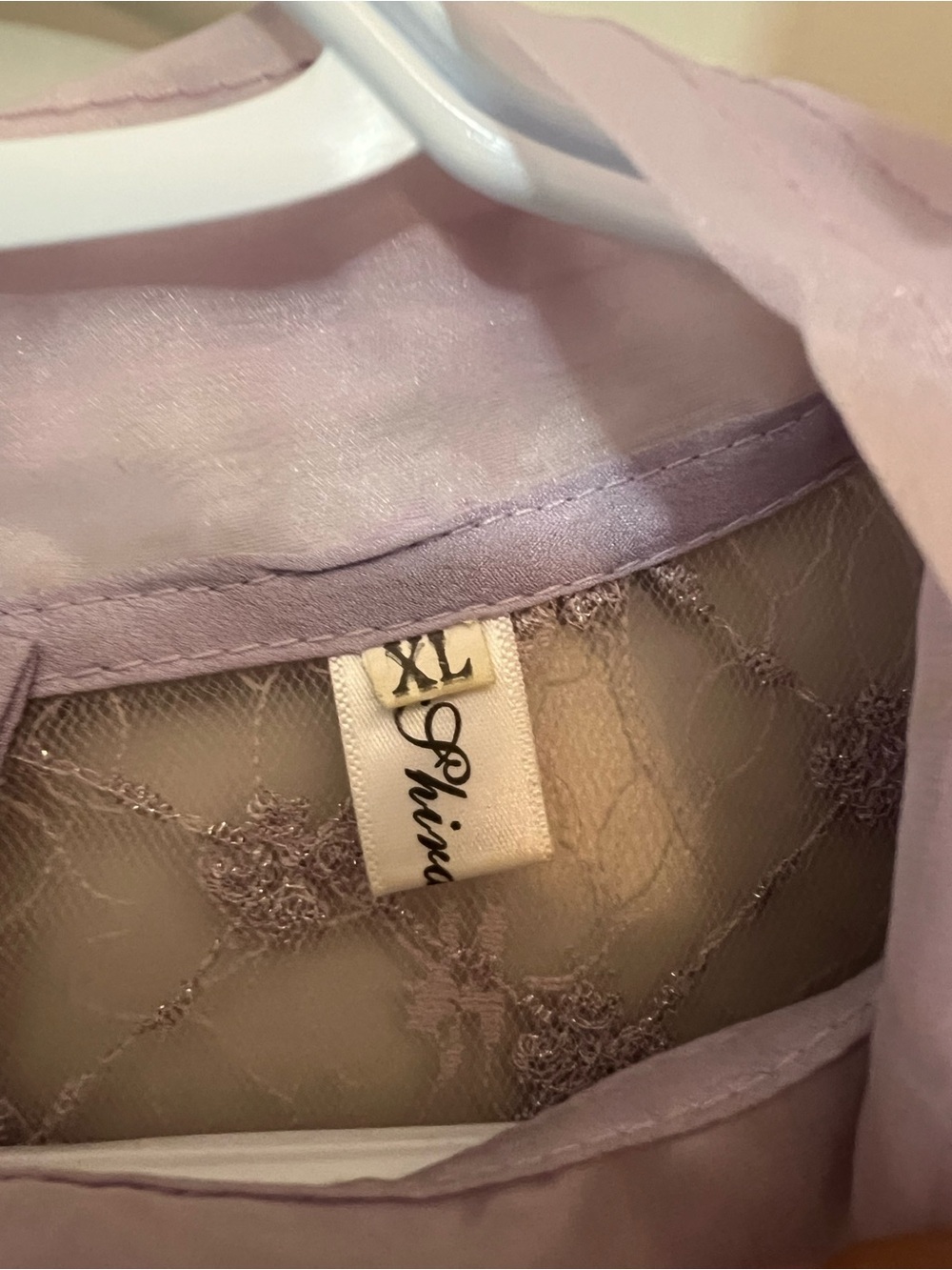 Lace & Sparkle Lavender Bow Formal Dress - Picture 4 of 4